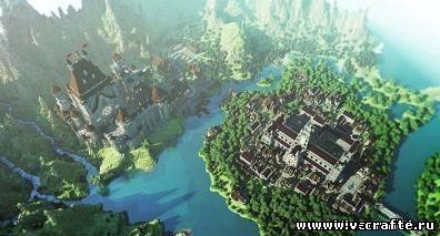 Карта Средневековый замок для Minecraft