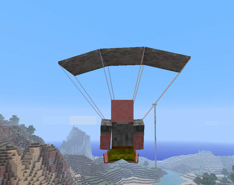 Мод Парашют для Minecraft 1.5.2