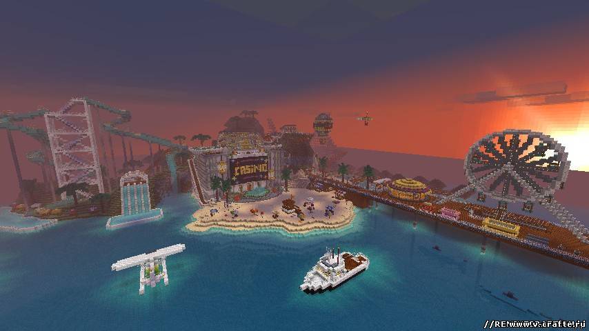 Карта Райский Остров для minecraft 1.5.2