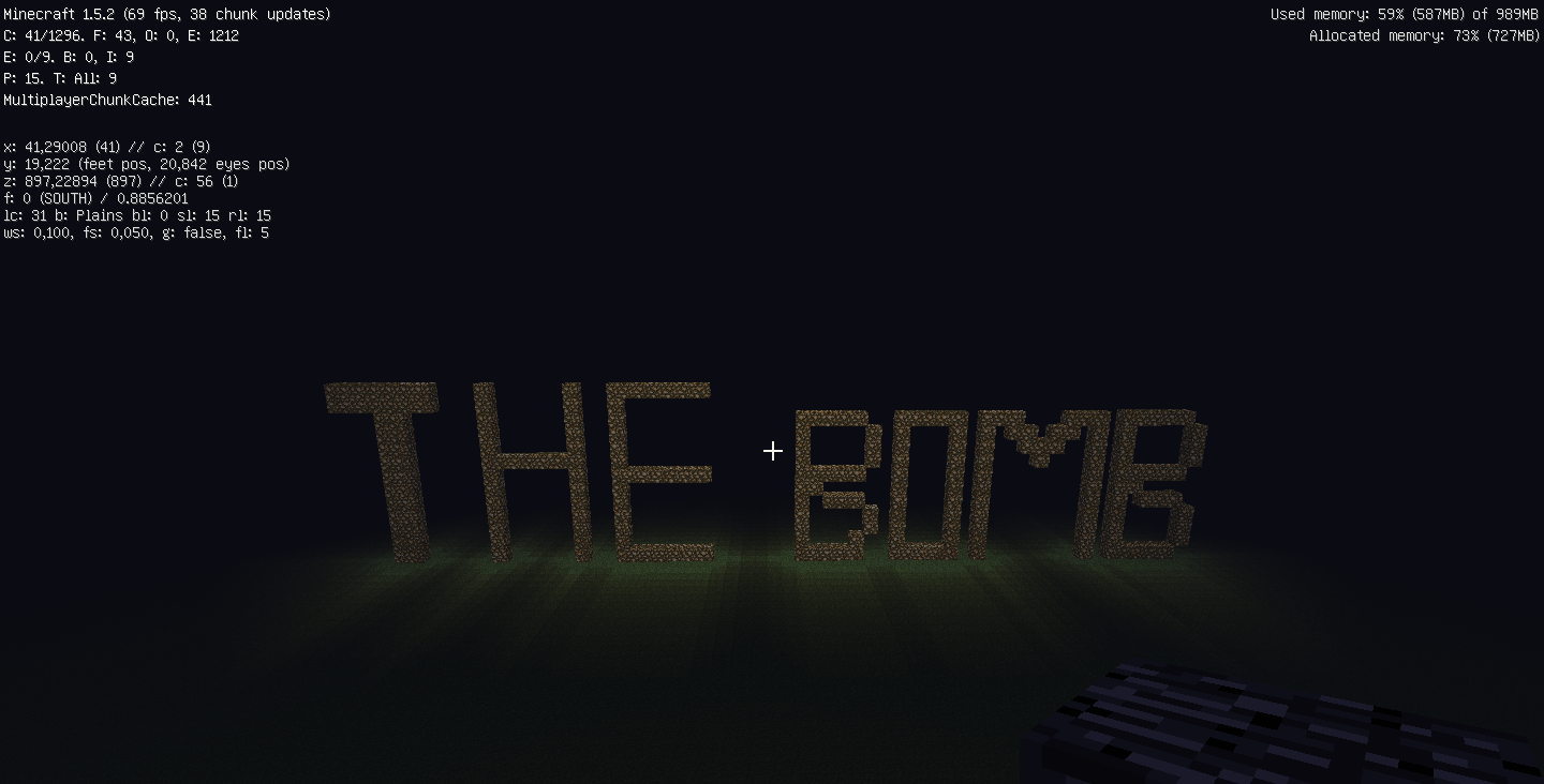 The Bomb! - карта Майнкрафт с опасностями