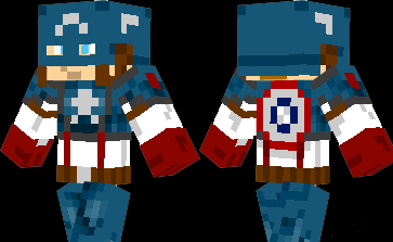 Скин Капитан Америка для minecraft 1.6.1