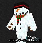 Скин снеговика в шляпе  для minecraft 1.6.2