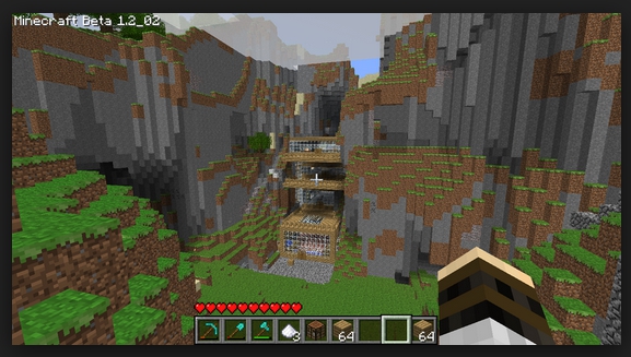 Карта House In a Mountain для Minecraft