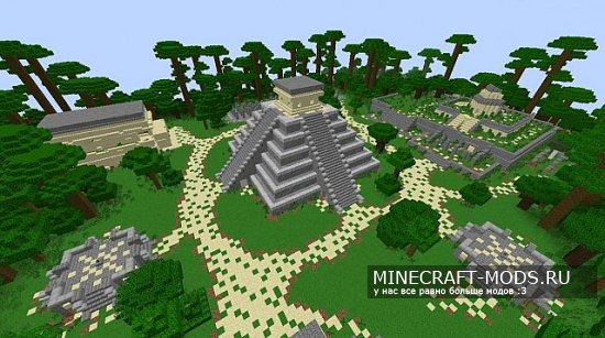 Mayan Ruins карта для minecraft