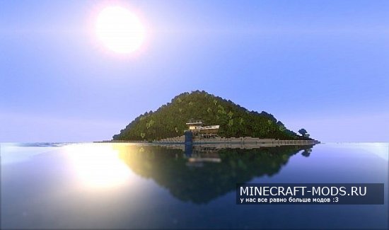 Modern Mountain House #1 карта для minecraft