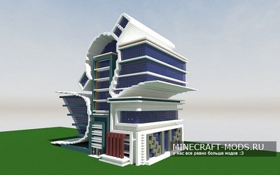 Modern/Futurist City Building карта для minecraft